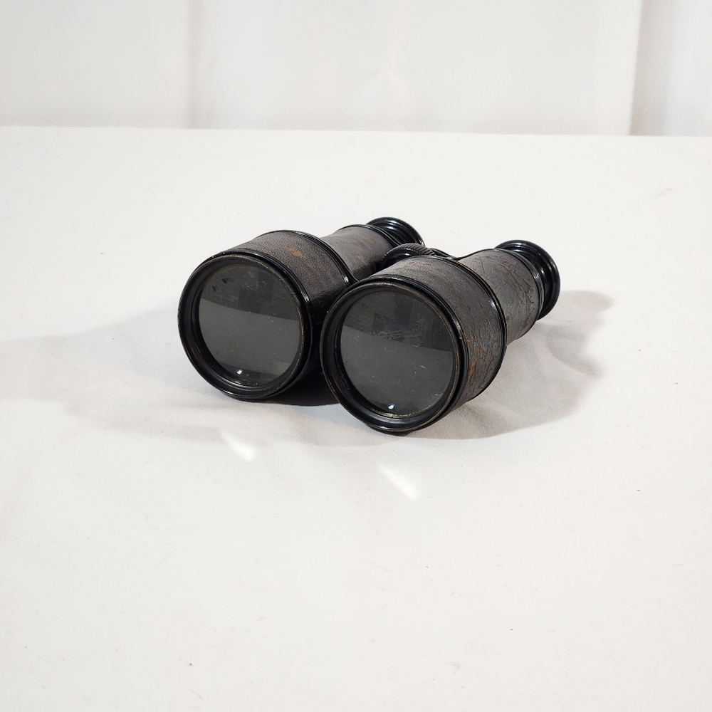 French Brass & Leather LeMaire Fabt Binoculars